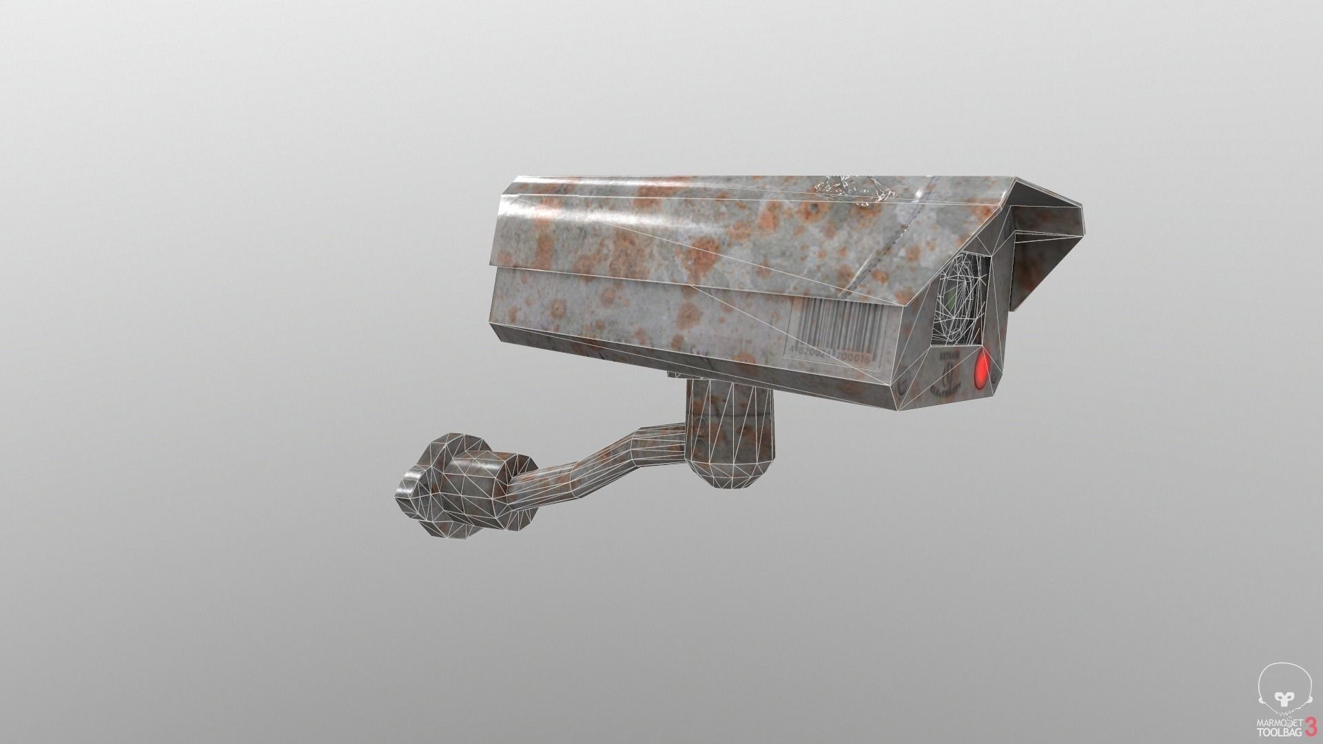 Game ready Security Camera 3D model Low-Poly Low-poly 3D model_2