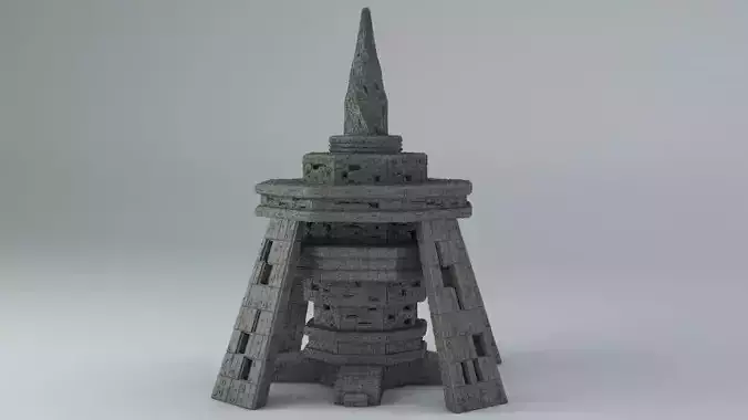Sci Fi Shapes The Empire Low-poly 3D model