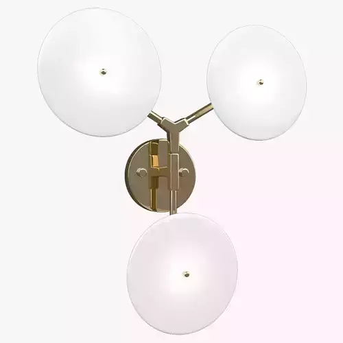  3D Nordic Sconce triple model
