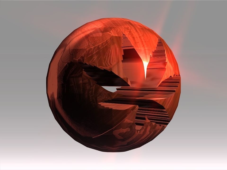 Decoration Hollow Balls Collection Low-poly 3D model_24