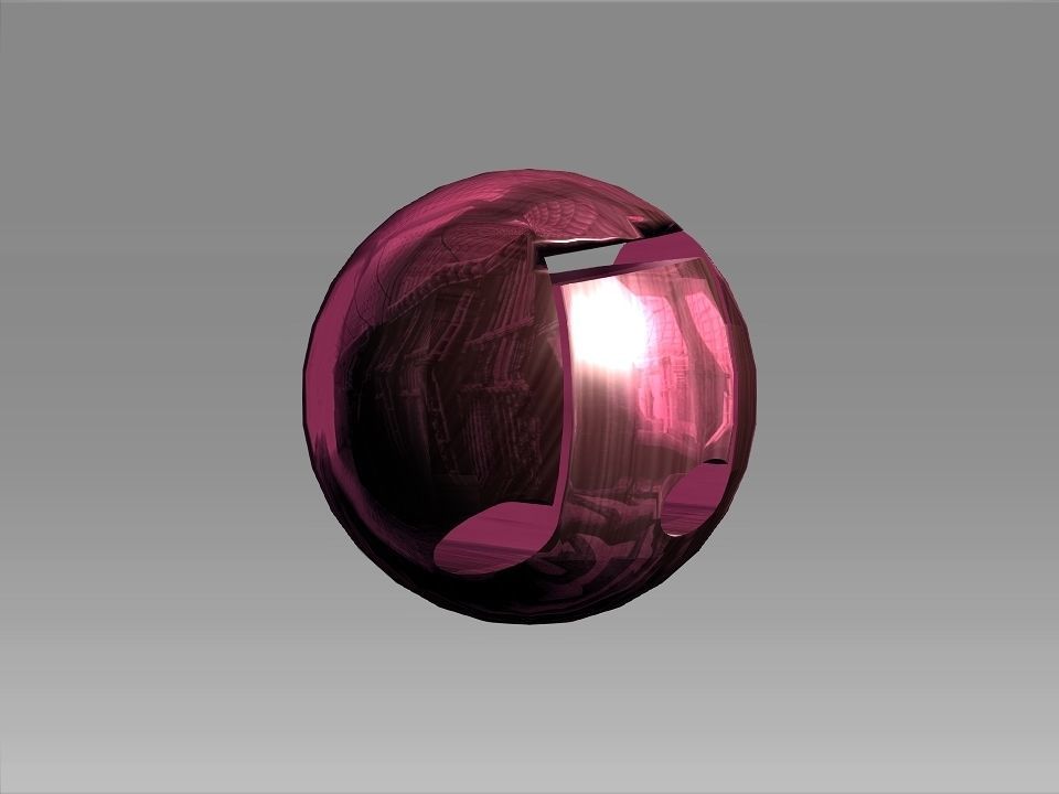 Decoration Hollow Balls Collection Low-poly 3D model_9