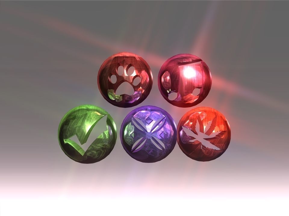 Decoration Hollow Balls Collection Low-poly 3D model_36