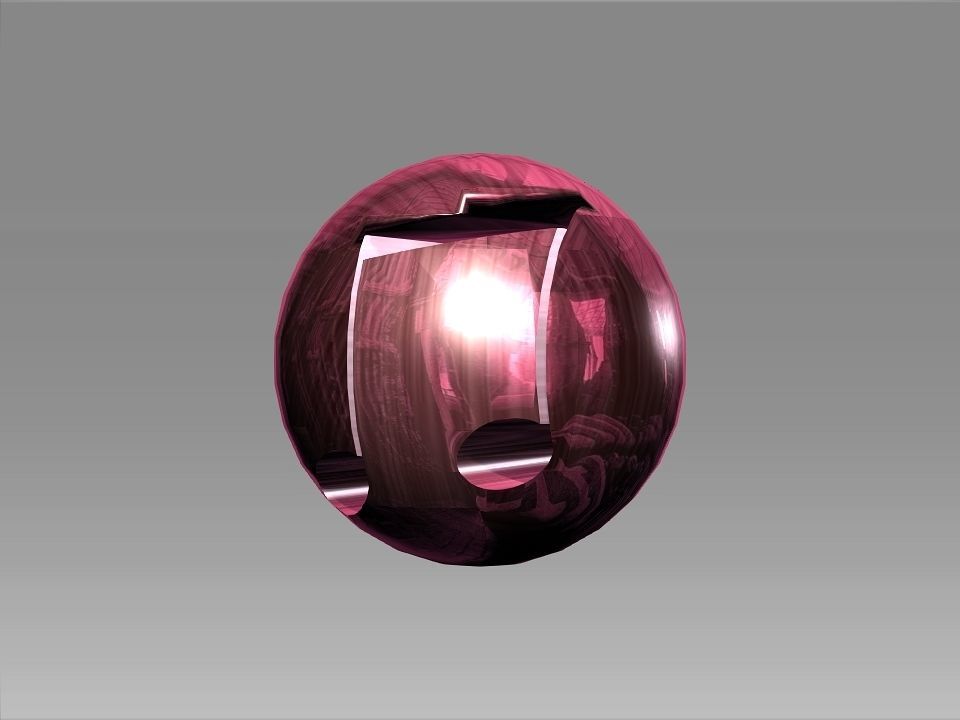 Decoration Hollow Balls Collection Low-poly 3D model_8