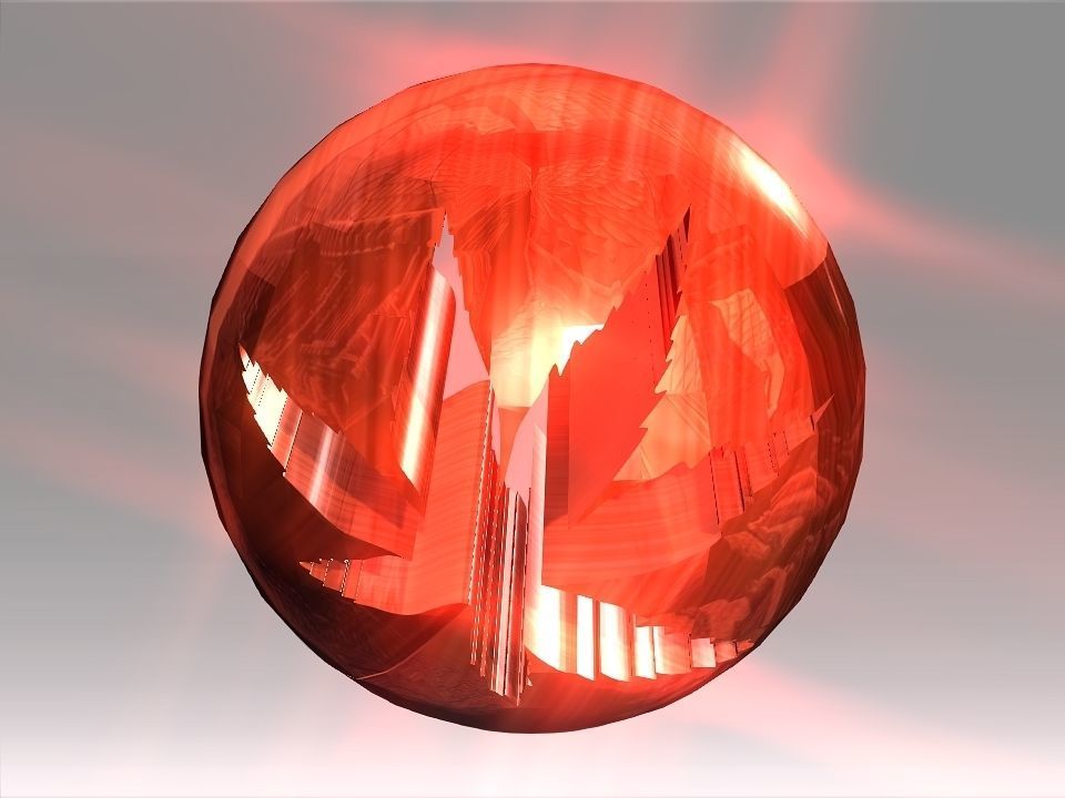 Decoration Hollow Balls Collection Low-poly 3D model_25