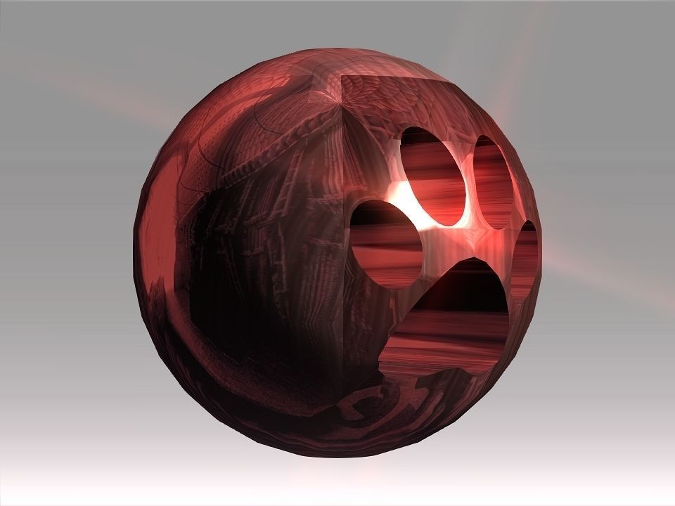 Decoration Hollow Balls Collection Low-poly 3D model_19