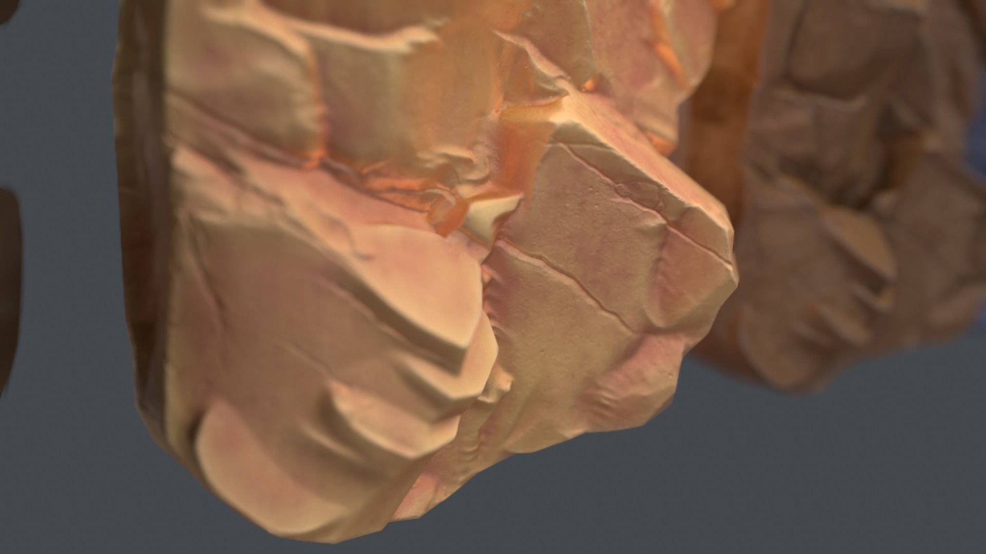Rocks for far view Low-poly 3D model_13