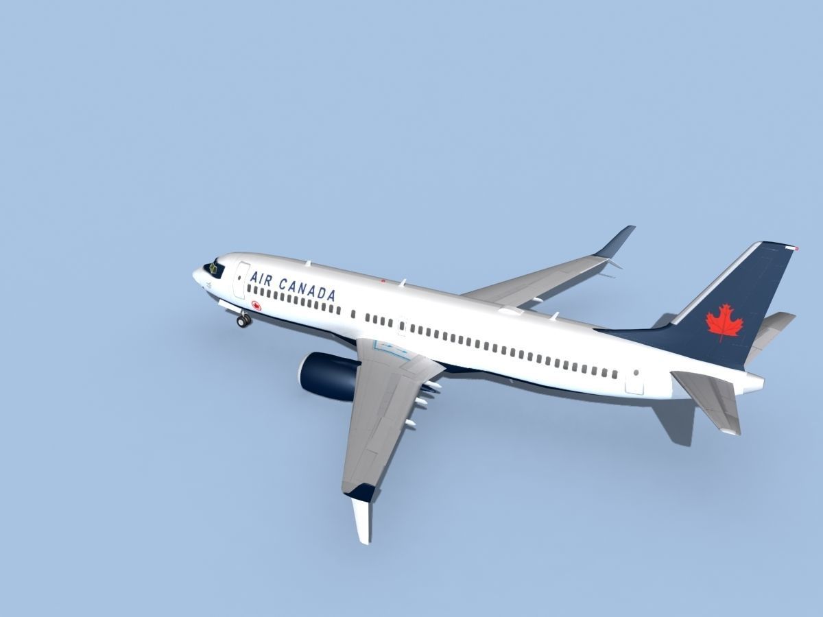 Boeing 737-800 Max Air Canada 3D model_8