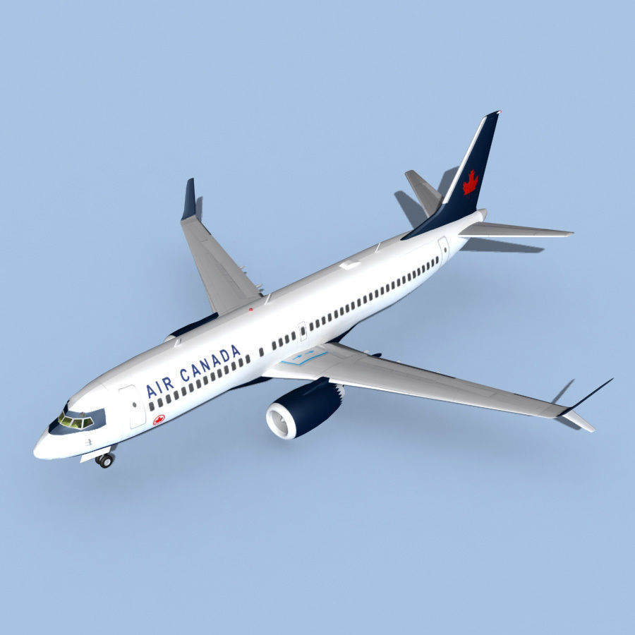 Boeing 737-800 Max Air Canada 3D model_11