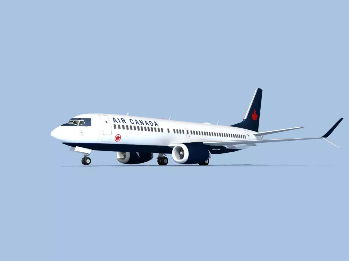 Boeing 737-800 Max Air Canada 3D model_0