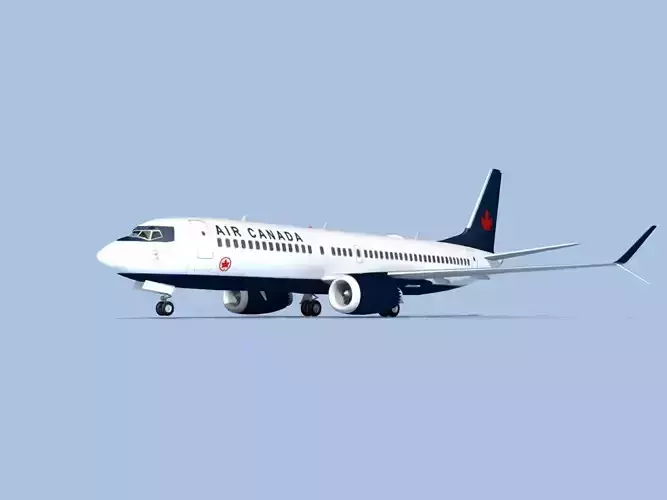 Boeing 737-800 Max Air Canada 3D model