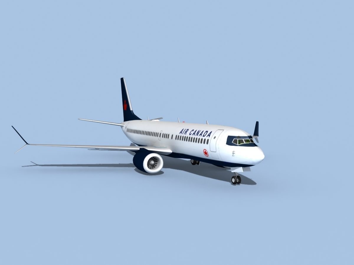 Boeing 737-800 Max Air Canada 3D model_2