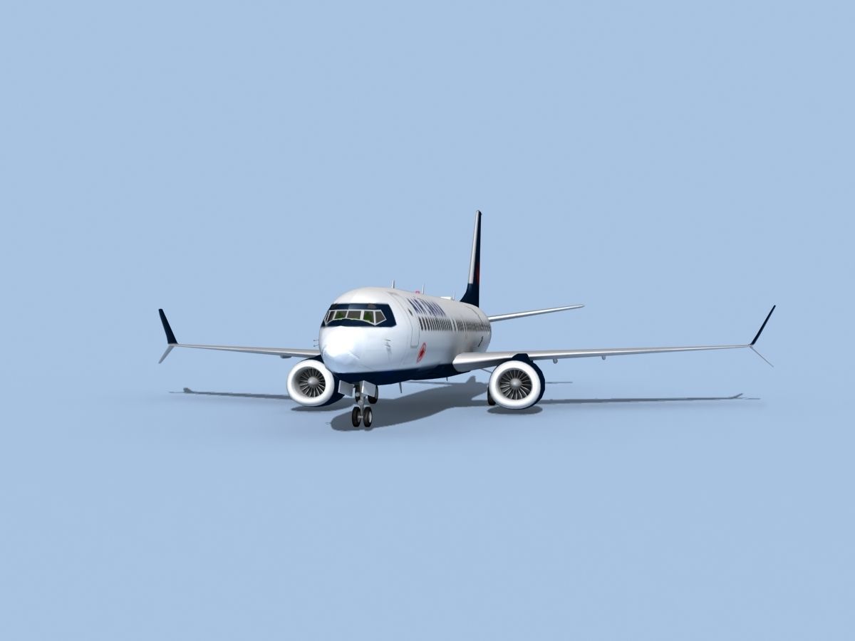 Boeing 737-800 Max Air Canada 3D model_1