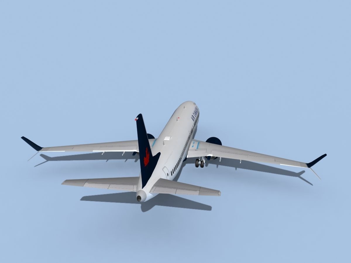 Boeing 737-800 Max Air Canada 3D model_6