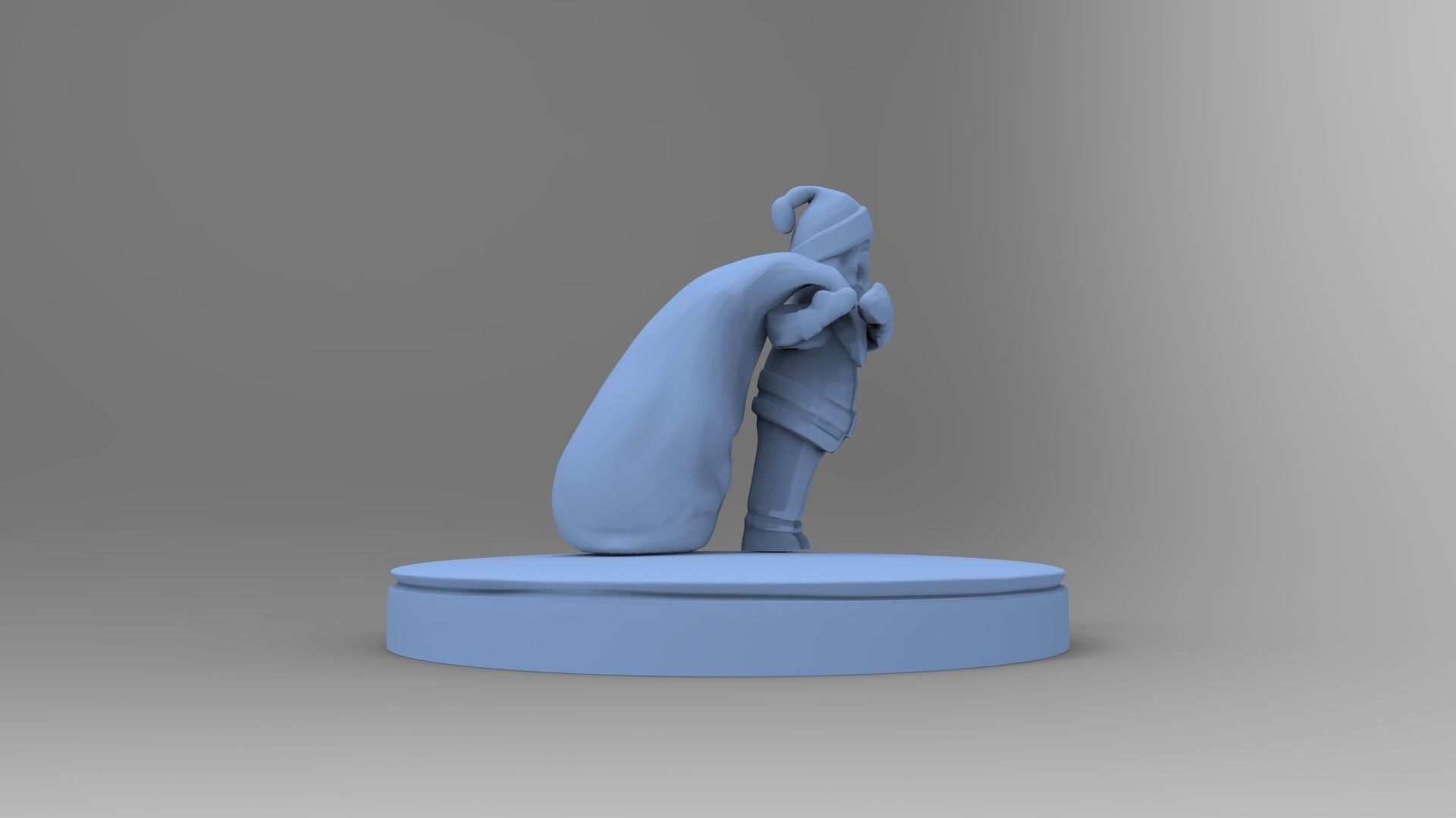 Santa Claus brings gifts 3D print model_5