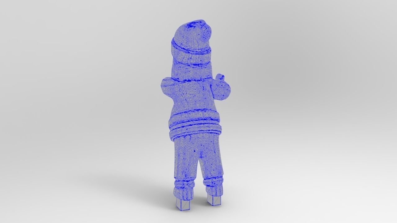 Santa Claus brings gifts 3D print model_11