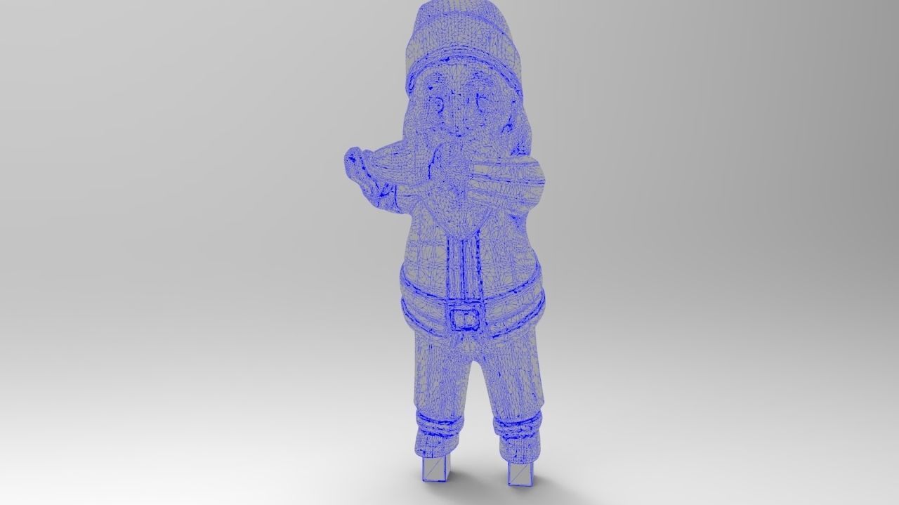 Santa Claus brings gifts 3D print model_10