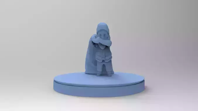 Santa Claus brings gifts 3D print model