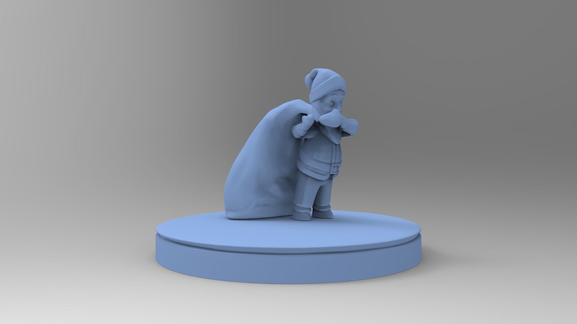 Santa Claus brings gifts 3D print model_2