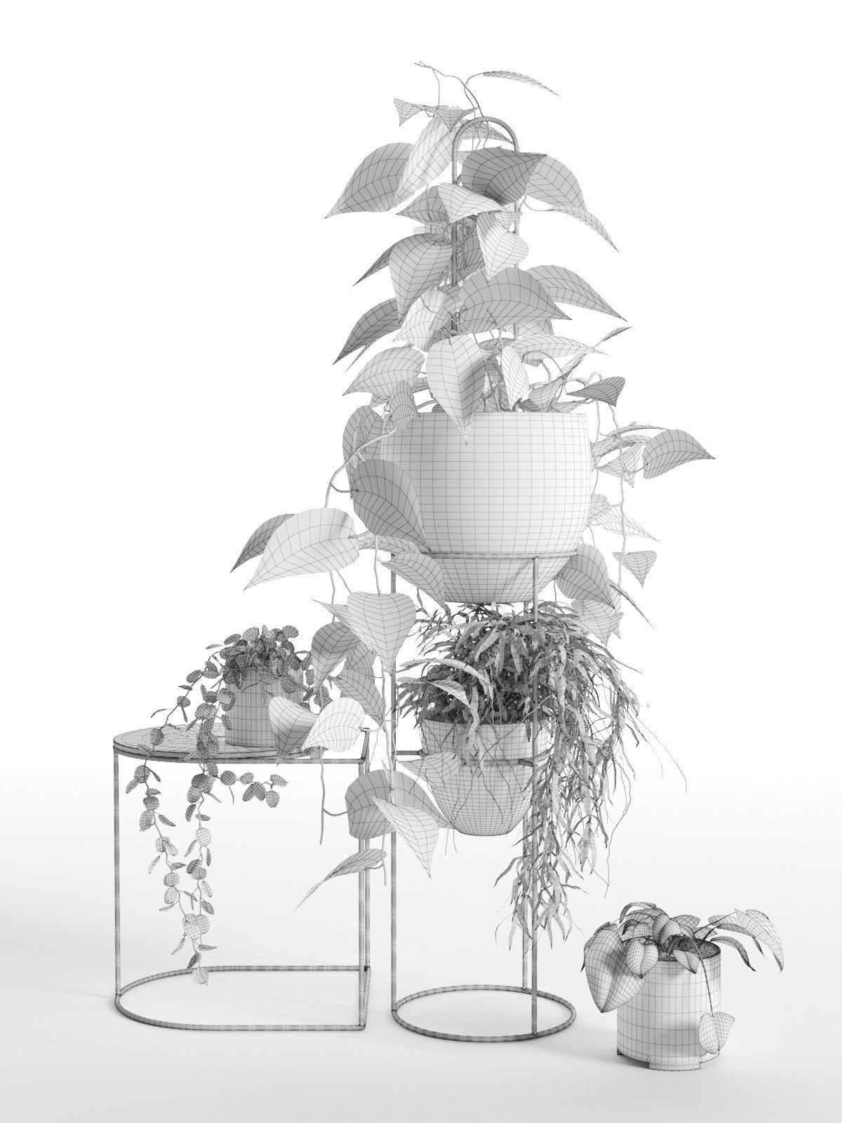 Plant Stand 3D model_3