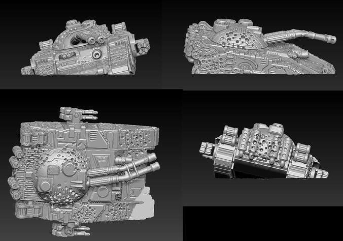 EPIC - ARMAGEDDON SET-3 CRUSHED VEHICLES 3D print model