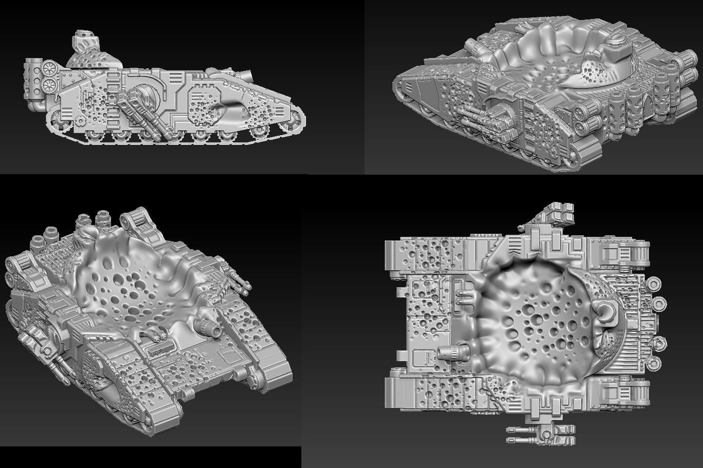 EPIC - ARMAGEDDON SET-3 CRUSHED VEHICLES 3D print model_2