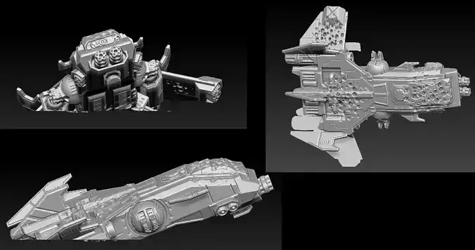 EPIC - ARMAGEDDON SET 4 CRUSHED VEHICLES 