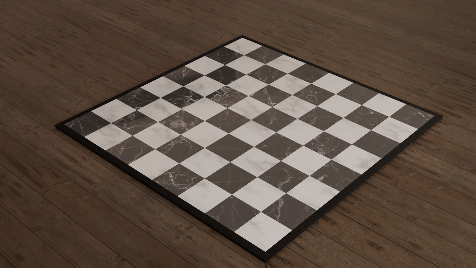 Chess set board 3D print model_7