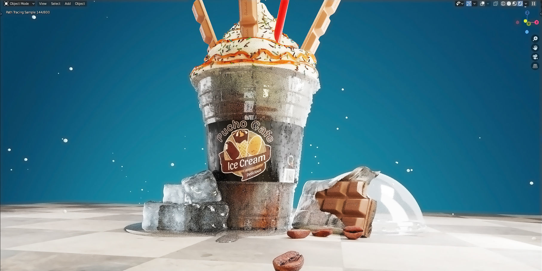 Ice Cream 3D model_3