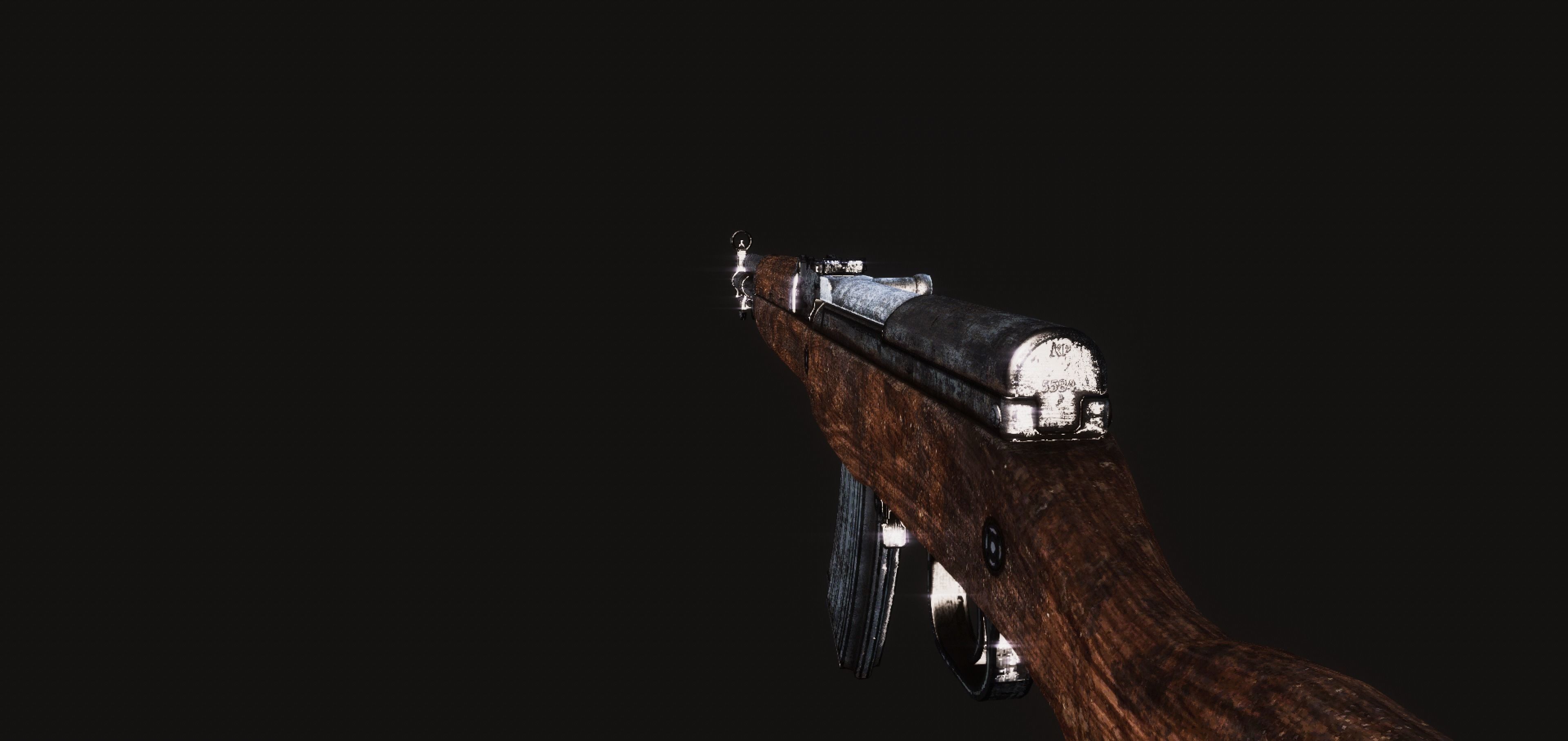 SKS Rifle Low-poly 3D model_3