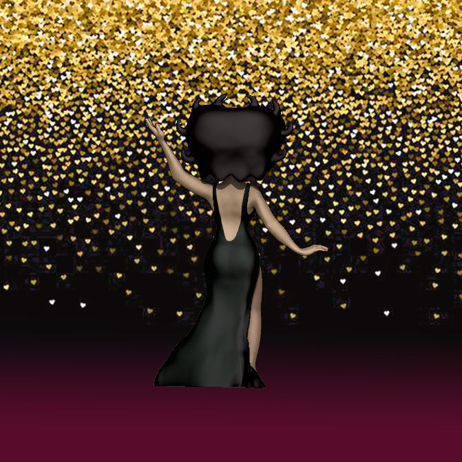 Betty Boop Glam 3D print model_2
