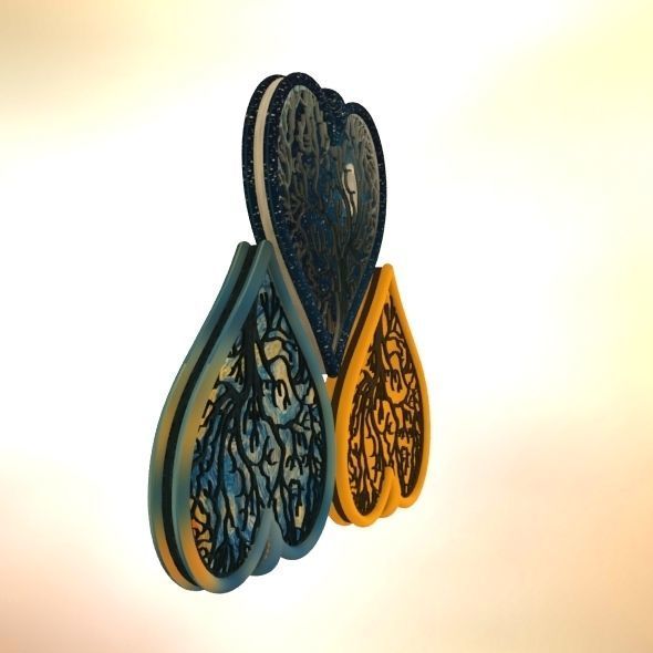 Tree of life Heart pendant 3D print model_53