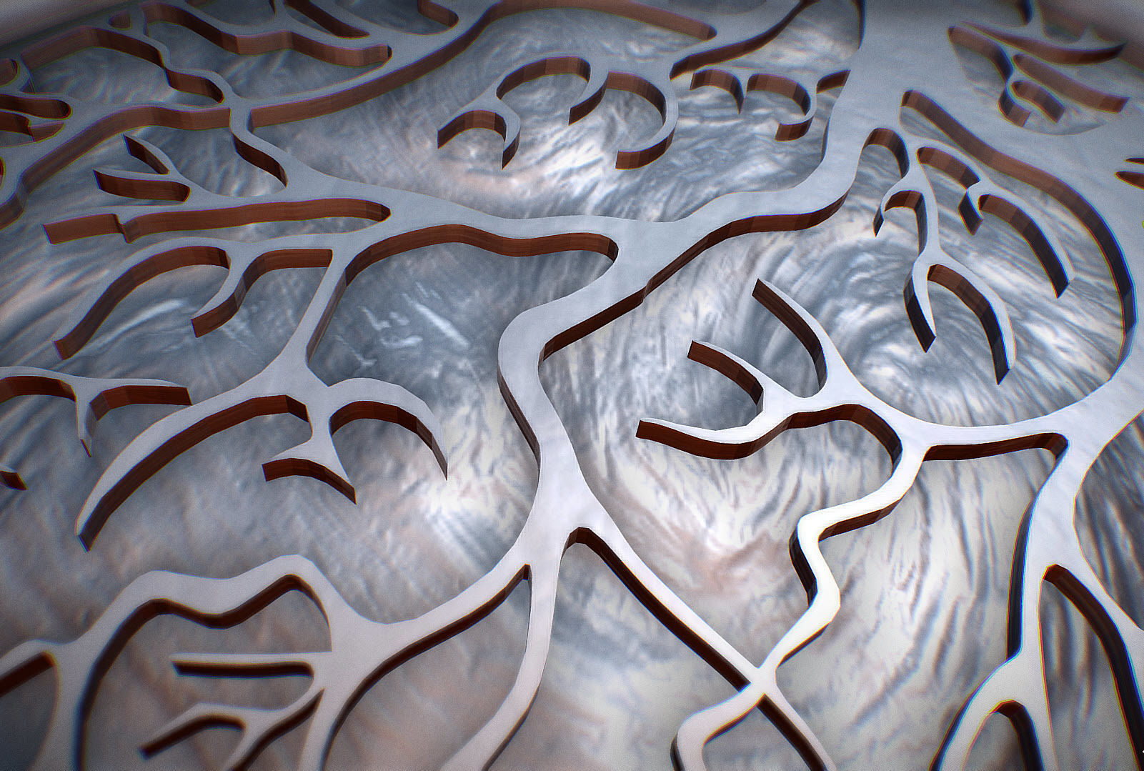 Tree of life Heart pendant 3D print model_15