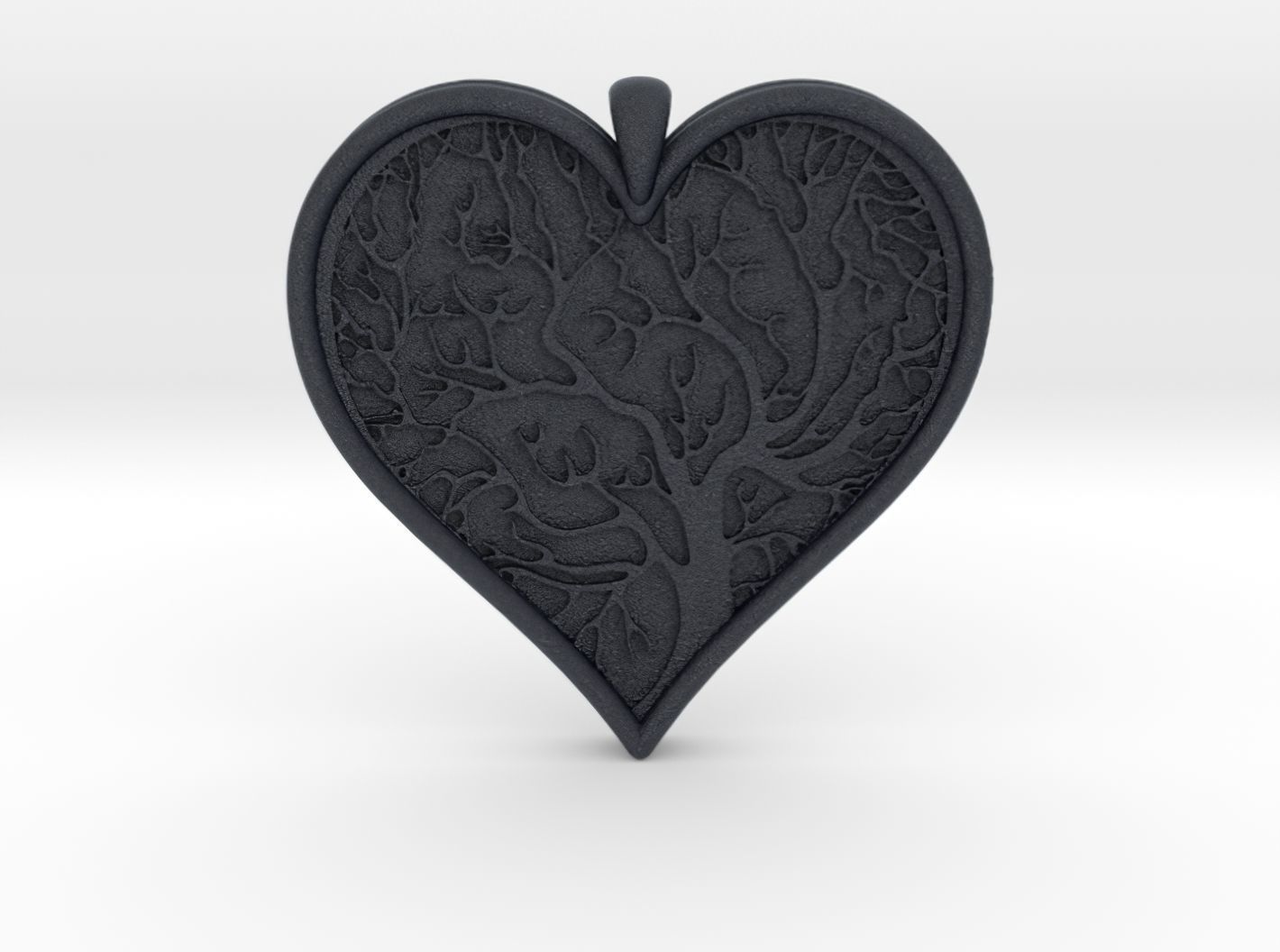 Tree of life Heart pendant 3D print model_43