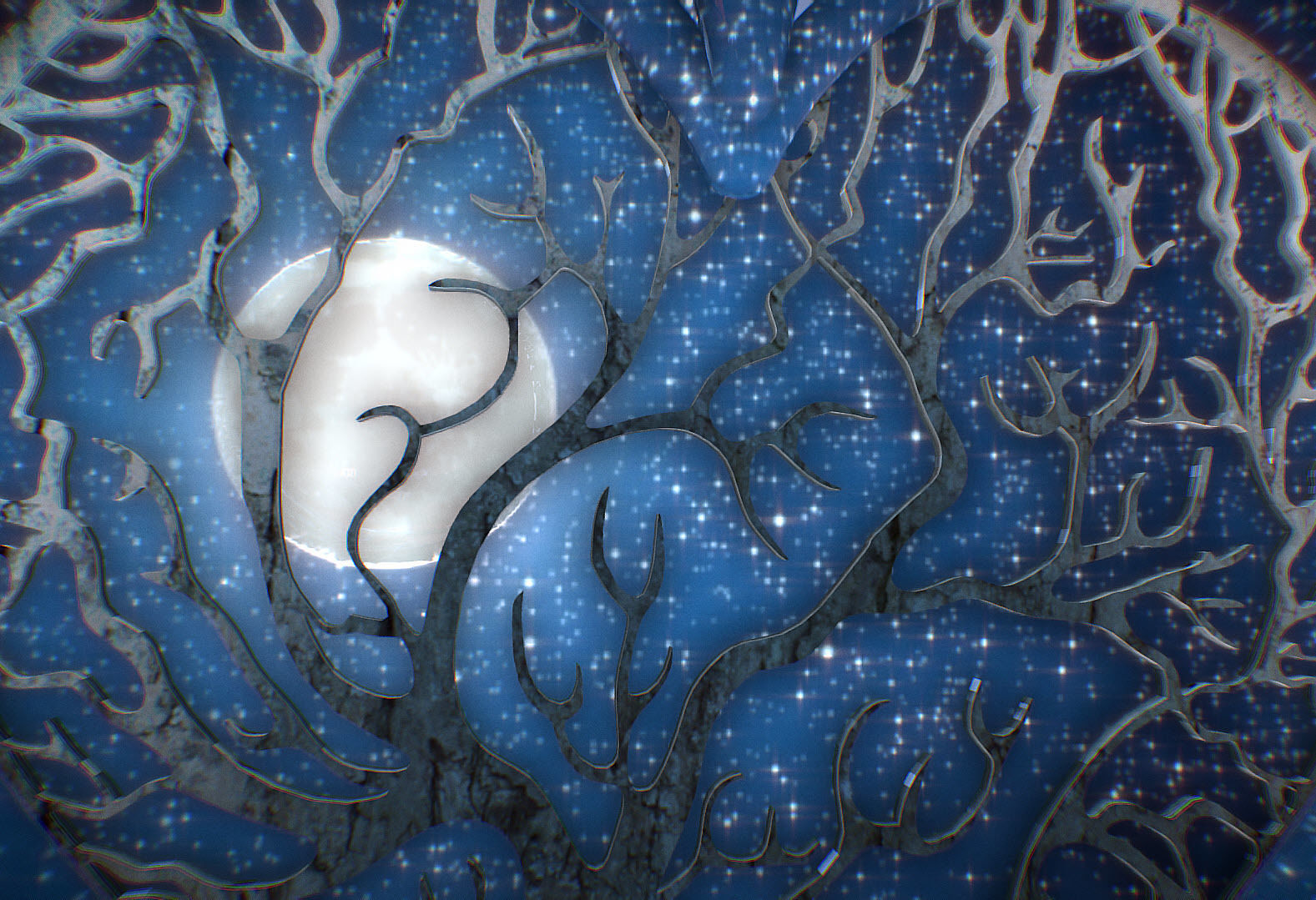Tree of life Heart pendant 3D print model_2