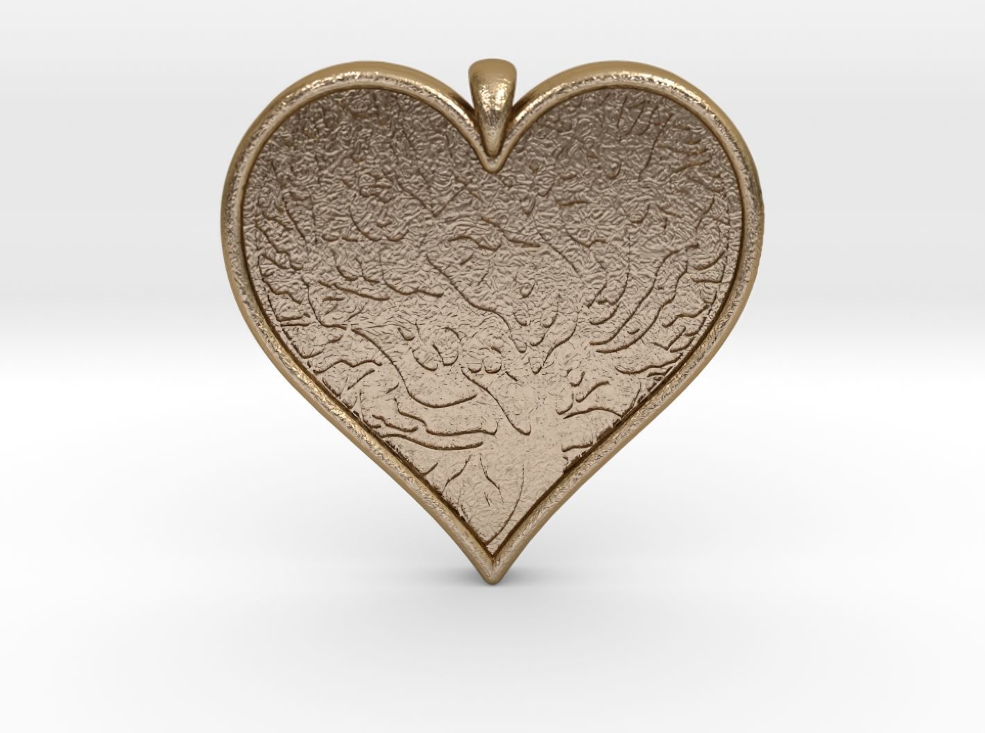 Tree of life Heart pendant 3D print model_32