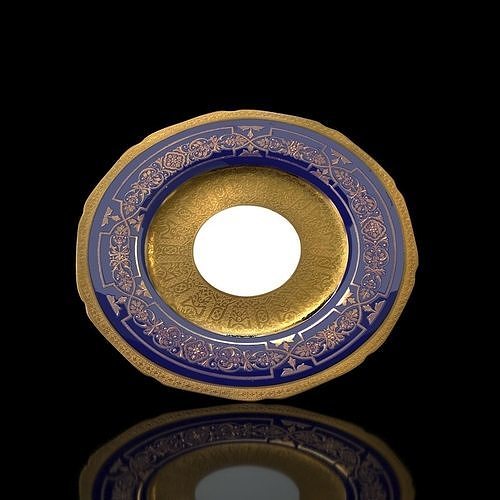 China Royal Chelsea Porcelain Dinner Plate Low-poly 3D model