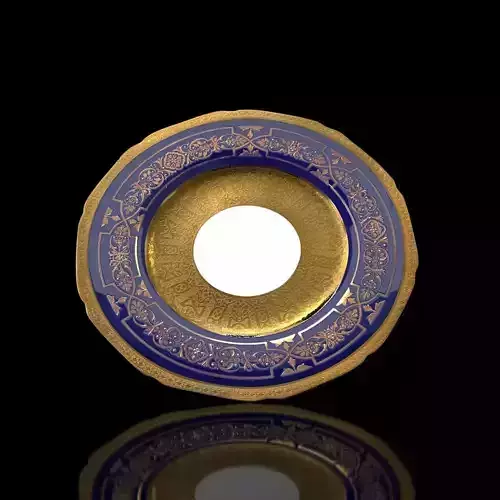 China Royal Chelsea Porcelain Dinner Plate Low-poly 3D model
