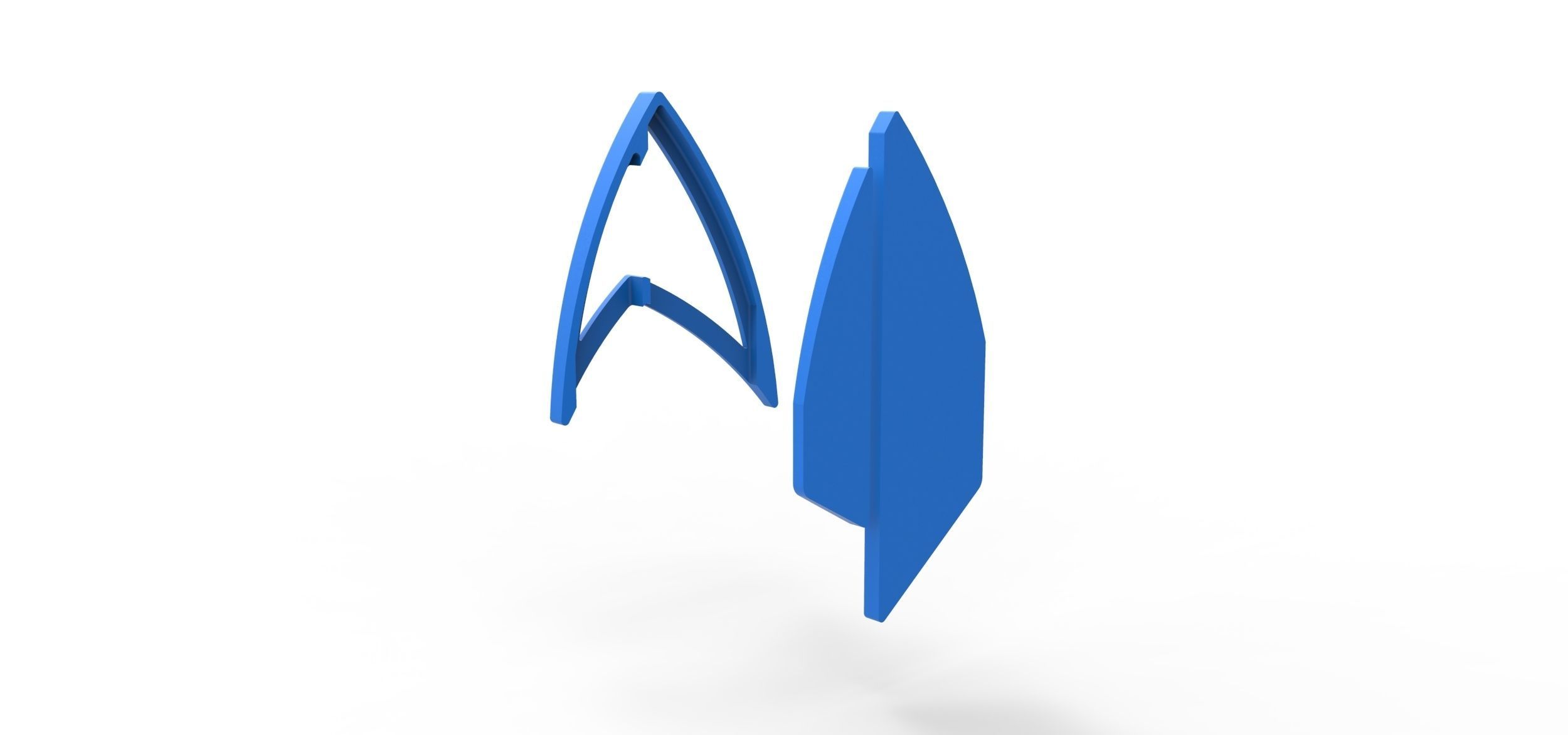 Badge from Star Trek Picard 3D print model_10