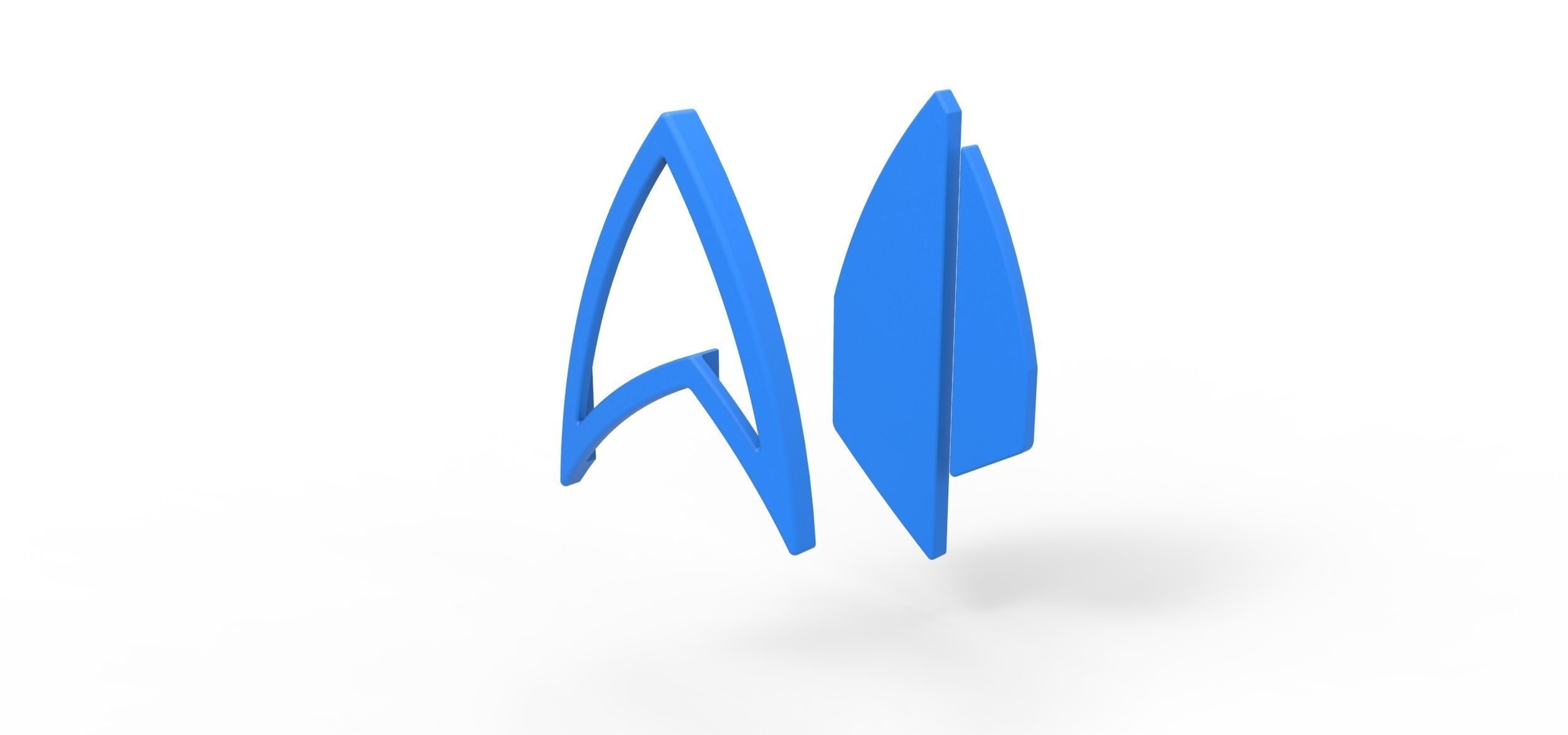 Badge from Star Trek Picard 3D print model_9