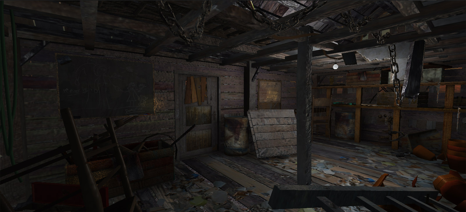 The Shed shack Low-poly 3D model_13