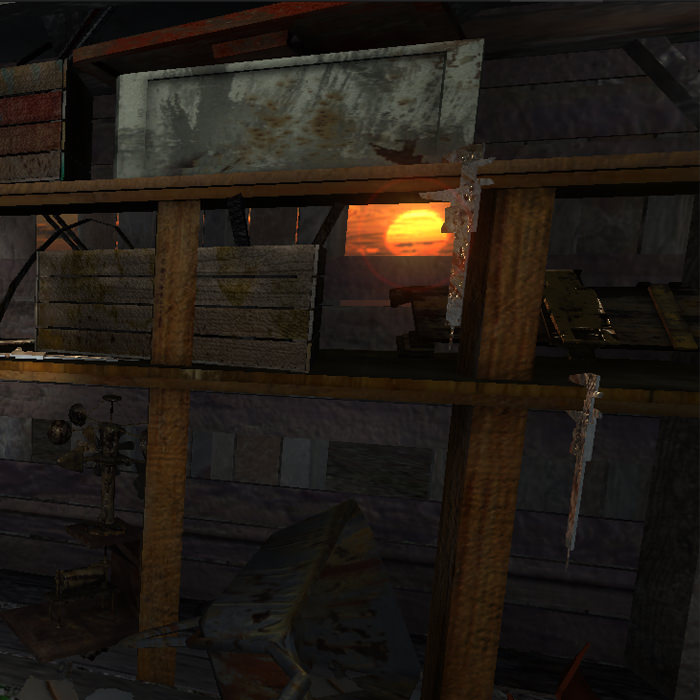 The Shed shack Low-poly 3D model_9