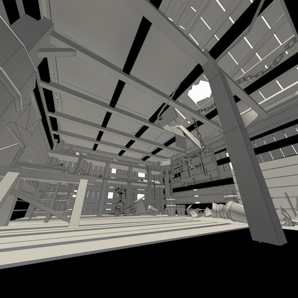 The Shed shack Low-poly 3D model_18