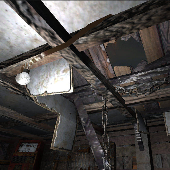 The Shed shack Low-poly 3D model_5