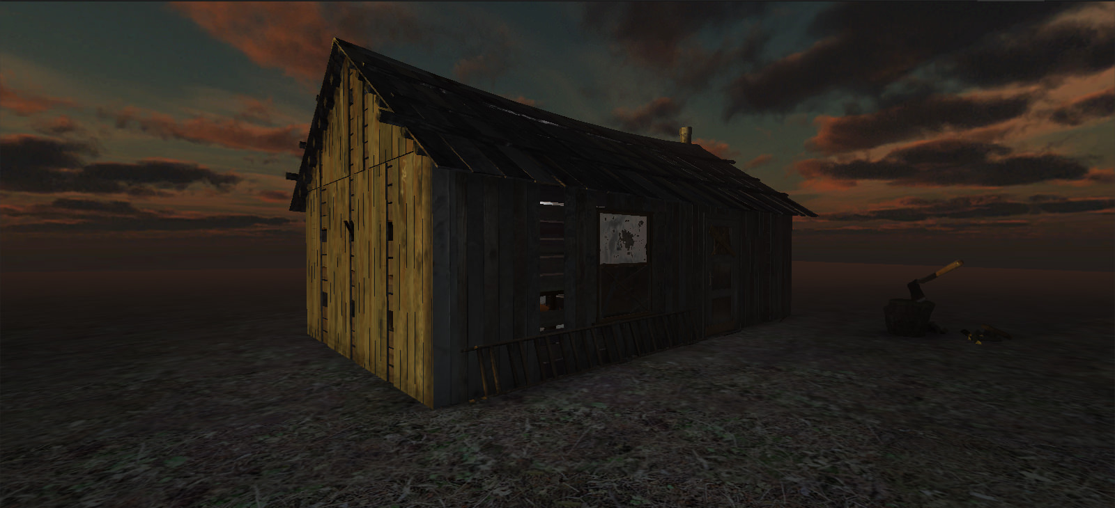 The Shed shack Low-poly 3D model_14