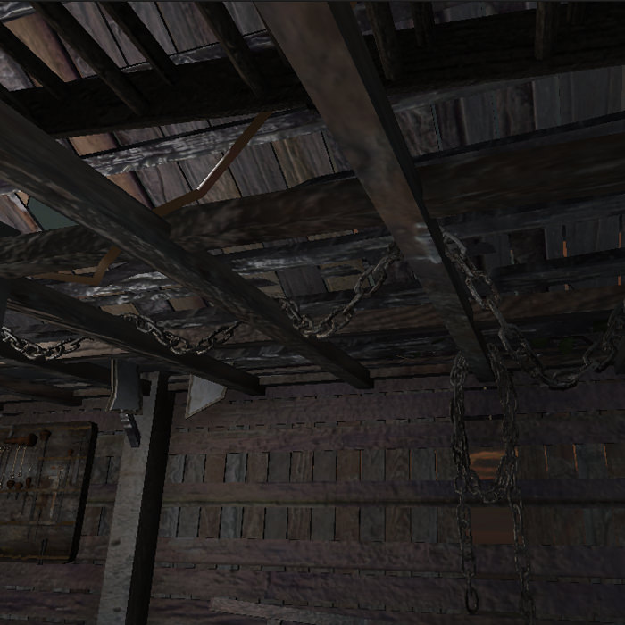 The Shed shack Low-poly 3D model_7