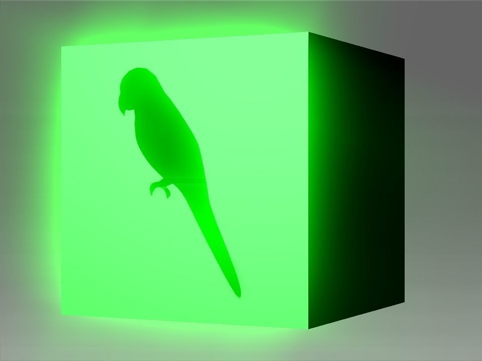 Animals Hollow Blocks Low-poly 3D model_33