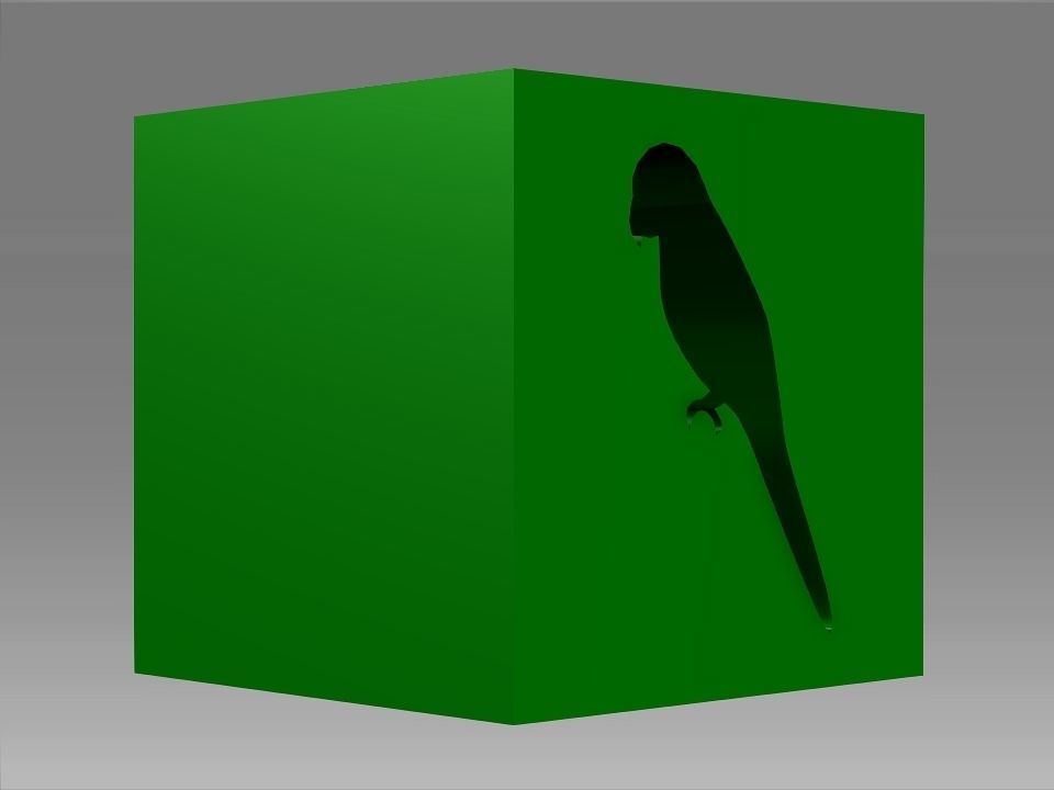 Animals Hollow Blocks Low-poly 3D model_31