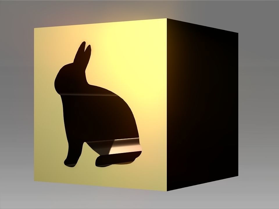 Animals Hollow Blocks Low-poly 3D model_14