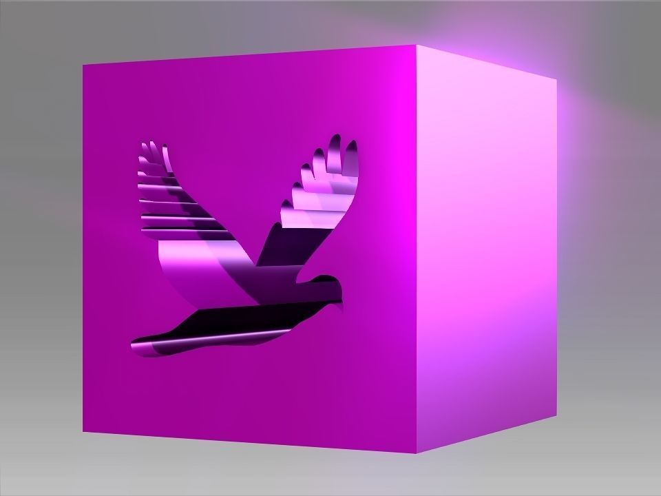 Animals Hollow Blocks Low-poly 3D model_37