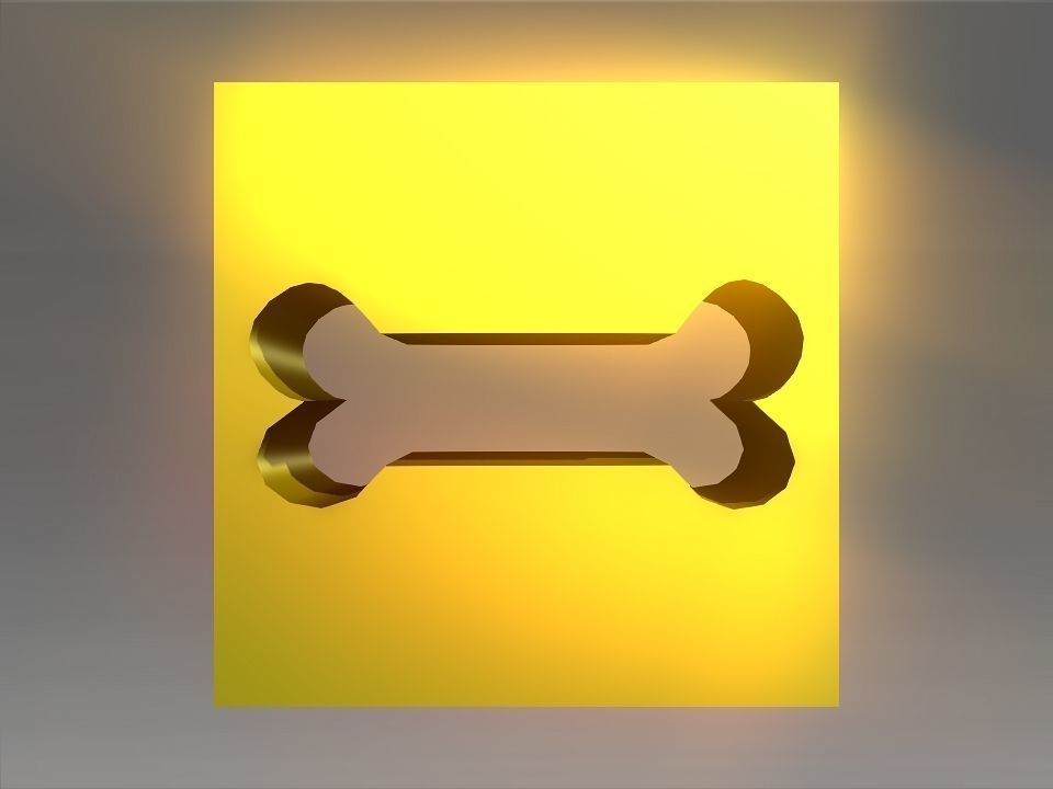 Animals Hollow Blocks Low-poly 3D model_42